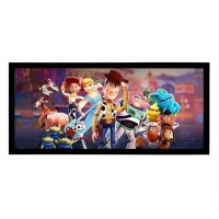 Encore CineVue 2.35:1 Fixed Frame Projector Screen - Theatre White 4K / Premium Velour